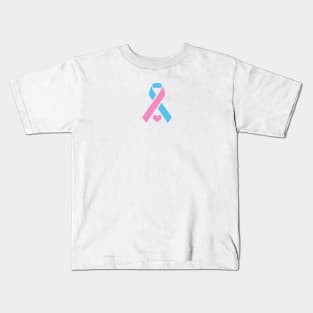 Infant Loss Awareness Ribbon with Heart Kids T-Shirt